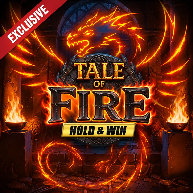 Tale of Fire Hold and Win från Novomatic Games i SlotSpice-lobbyn